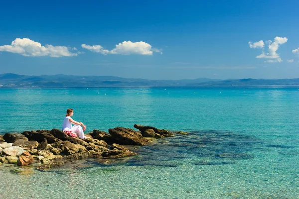 Enjoying the sea — Stock Photo, Image