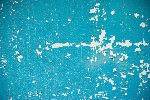 Blue peeling paint — Stock Photo, Image