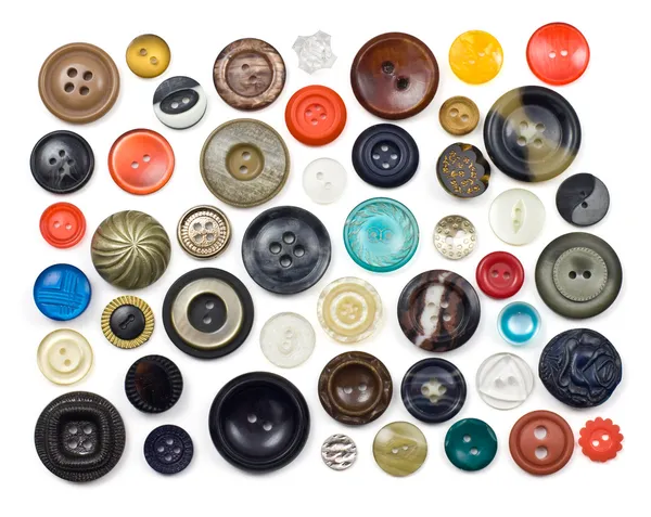 Кнопки шиття — стокове фото