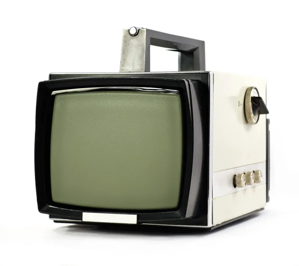 Vintage portable TV set — Stock Photo, Image