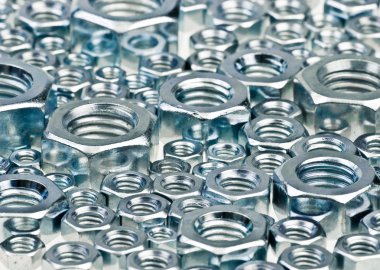 Altıgen somun arka plan