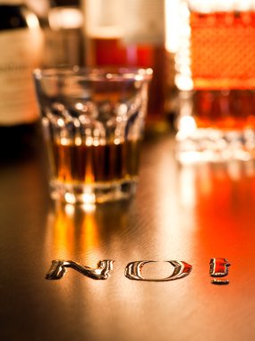 No al alcoholalkole Hayır