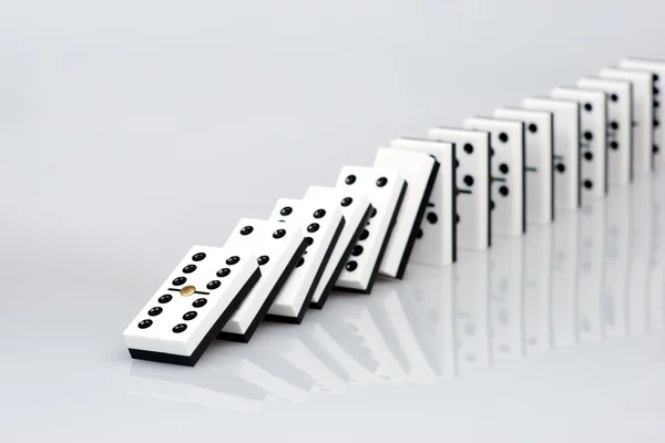 Dominoeffekt — Stockfoto