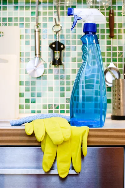 Limpeza da cozinha — Fotografia de Stock