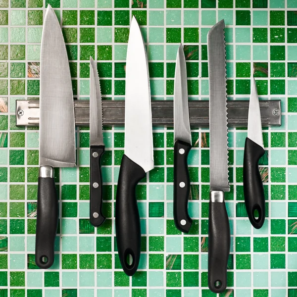 Knives on wall — Stock Photo, Image