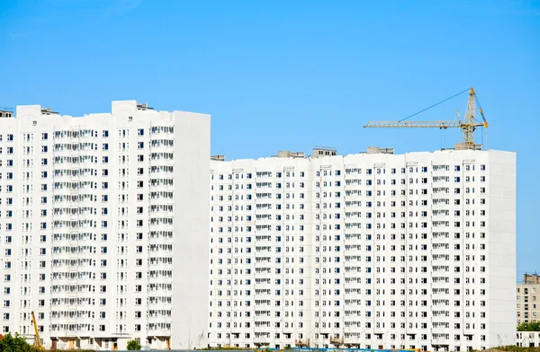 Lägenhet block konstruktion — Stockfoto