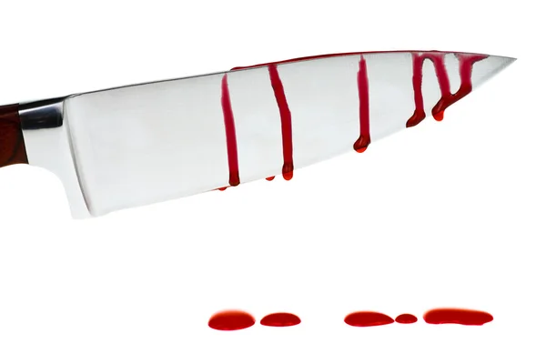 Cuchillo con sangre — Foto de Stock