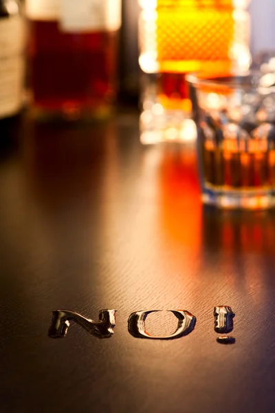 No to Alcohol — Stock Photo, Image