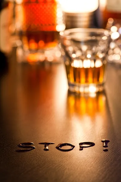 La palabra Stop — Foto de Stock