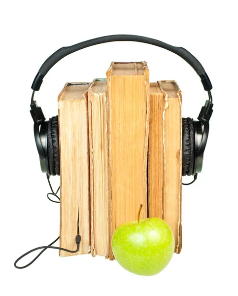 Conceito de audiolivro — Fotografia de Stock