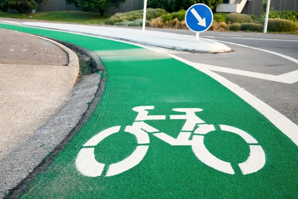 Fiets rijstrook — Stockfoto