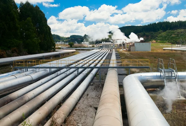 Geothermische krachtcentrale — Stockfoto