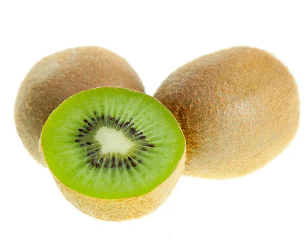 Kiwi na bílém pozadí — Stock fotografie