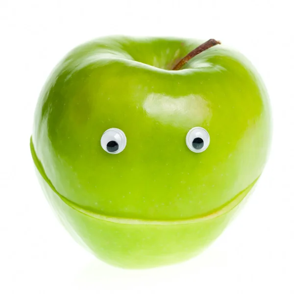 Green Apple Character — Stock Photo, Image