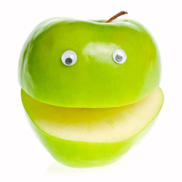 Green Apple Character — Stock Photo, Image