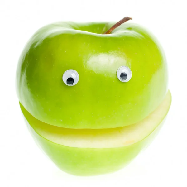 Green Apple Character — Stock Photo, Image