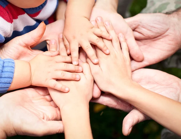 Joined hands — Stock Photo, Image