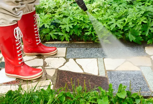 High pressure washing — Stock Photo, Image