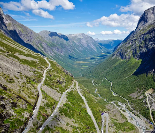 Trollstigen δρόμος — Φωτογραφία Αρχείου