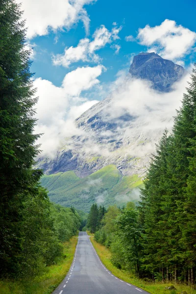 Strada panoramica di montagna — Foto Stock