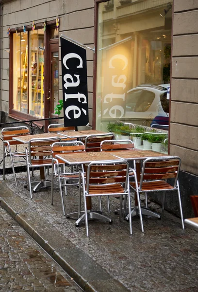 Straat café — Stockfoto