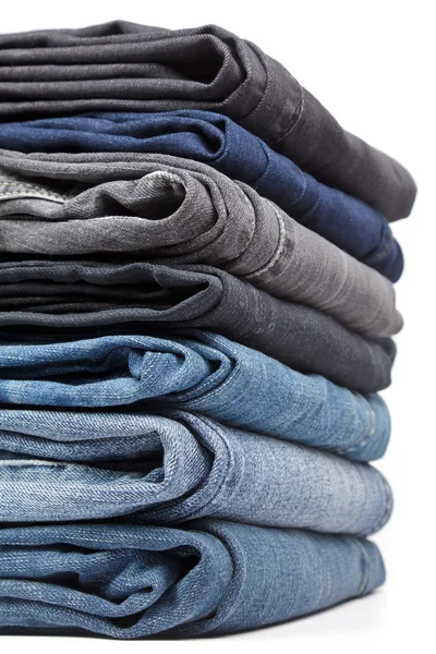 Jeans pile — Stock Photo, Image