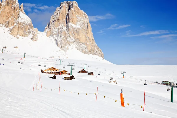 Ski resort-området — Stockfoto