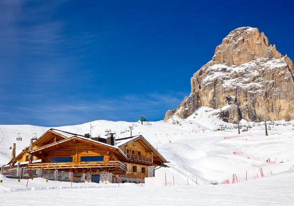 Ski resort-området — Stockfoto