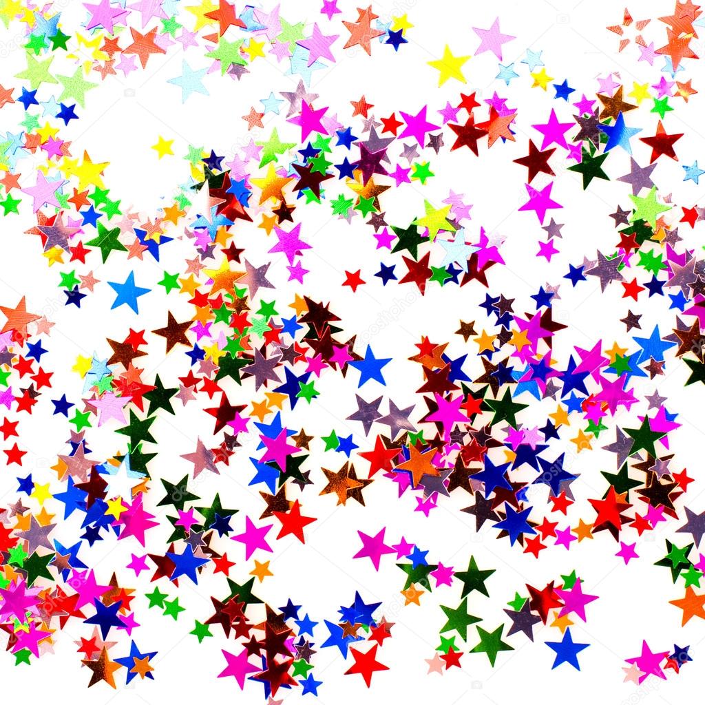Star shaped confetti