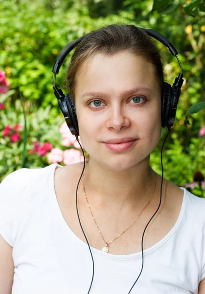 Een muziek beluisteren — Stockfoto