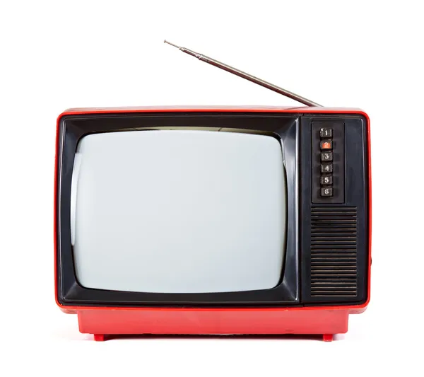 Vintage portable TV set — Stock Photo, Image