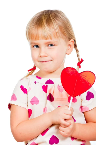 Child with lollypop — Stock Photo, Image