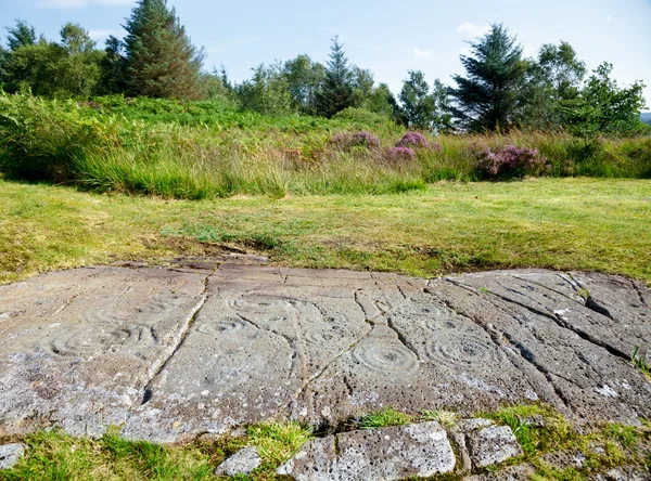 Cup and Ring marked stone — Stock Photo, Image