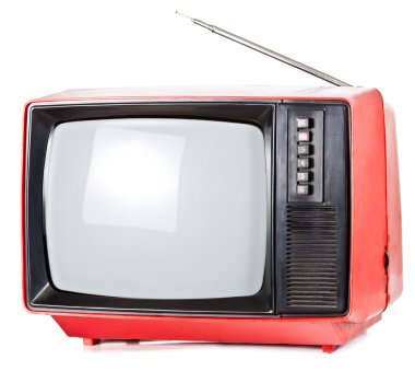 Vintage taşınabilir tv seti
