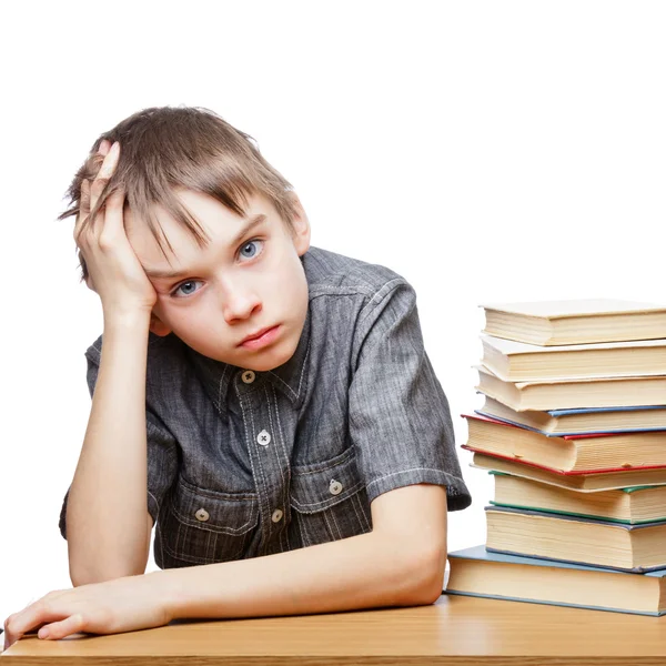 Criança frustrada com dificuldades de aprendizagem — Fotografia de Stock