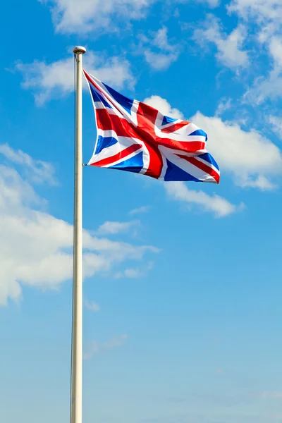 Vajande union jack — Stockfoto