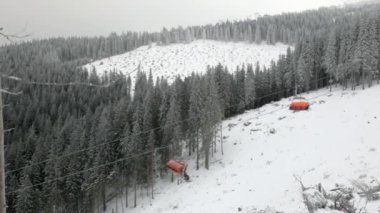 telesiyej karlı kış Dağları