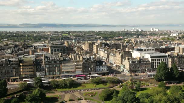 Paisaje urbano de Edimburgo — Vídeo de stock