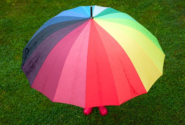 Child with umbrella — Stock Photo, Image