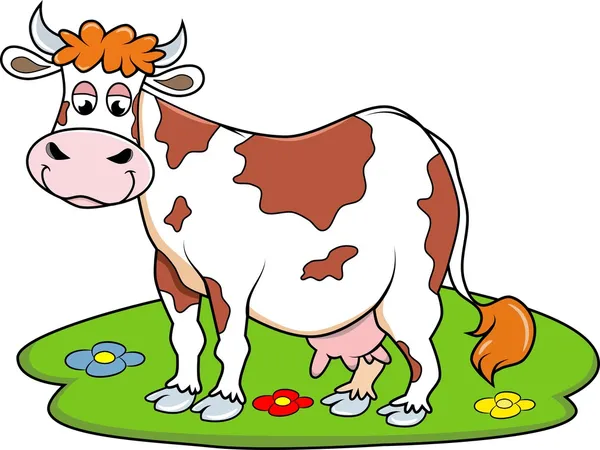 Happy Cow — Stock Vector