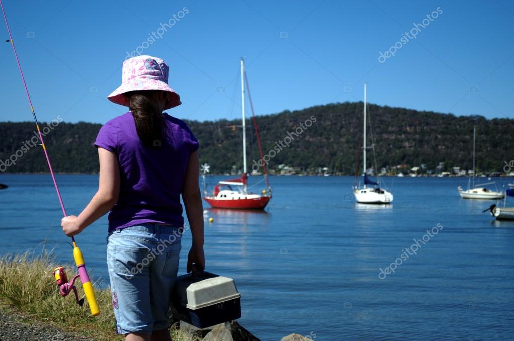 Young girl going fishing Stock Photo by ©Rough60 13451663