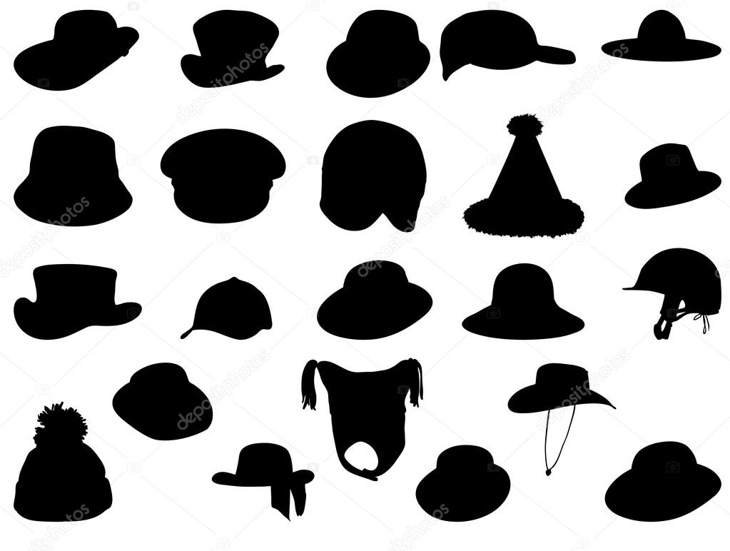 Wallets collection silhouette vector illustration
