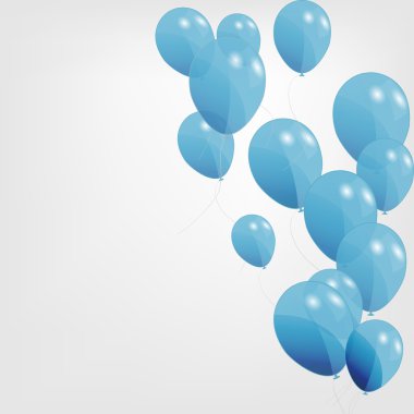 renkli Balonlar, vektör çizim