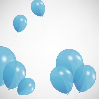 Renkli balon seti, vektör çizimi. EPS 10.