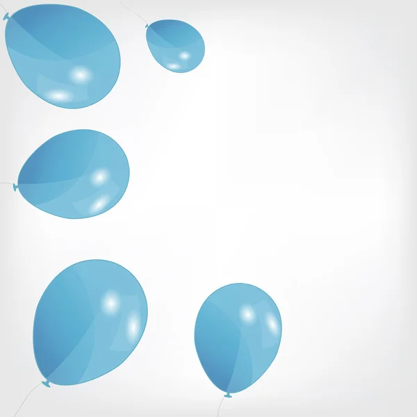 Satz farbiger Luftballons, Vektorillustration. EPS 10. — Stockvektor