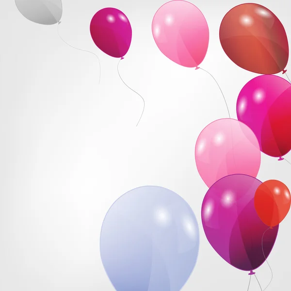 Renkli balon seti, vektör çizimi. EPS 10. — Stok Vektör