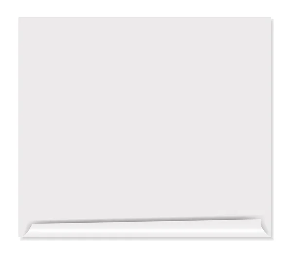 白い空白のページベクトル図 — ストックベクタ