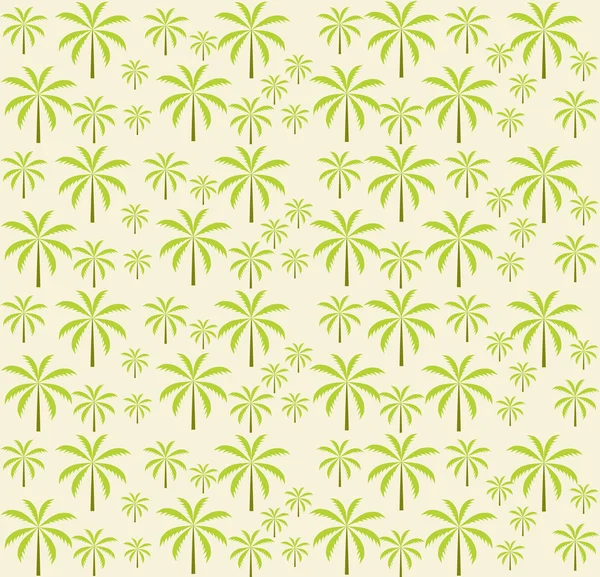 Palm trees seamless pattern. Vector illustration. EPS 10. — Stock Vector
