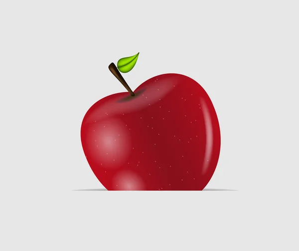 Dulce sabrosa manzana vector ilustración — Vector de stock