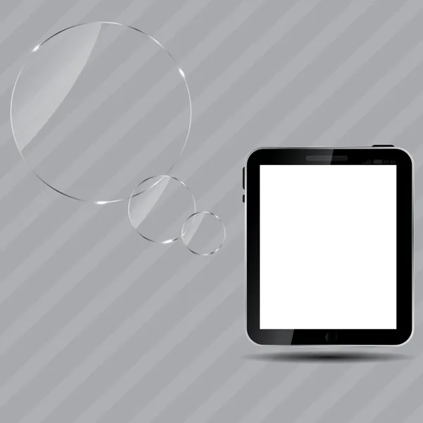 Soyut dijital tablet vektör çizim — Stok Vektör